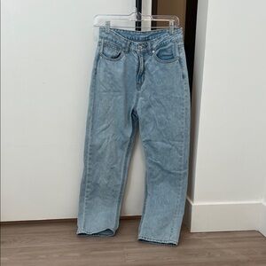 Light Blue women's straight Jeans